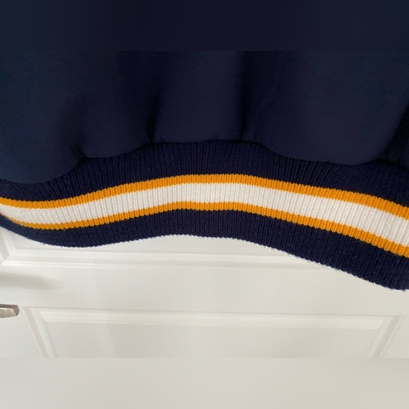 IRONHEAD Navy Blue Full Zip Long Sleeves Varsity Jacket in Medium - Picture 6 of 11